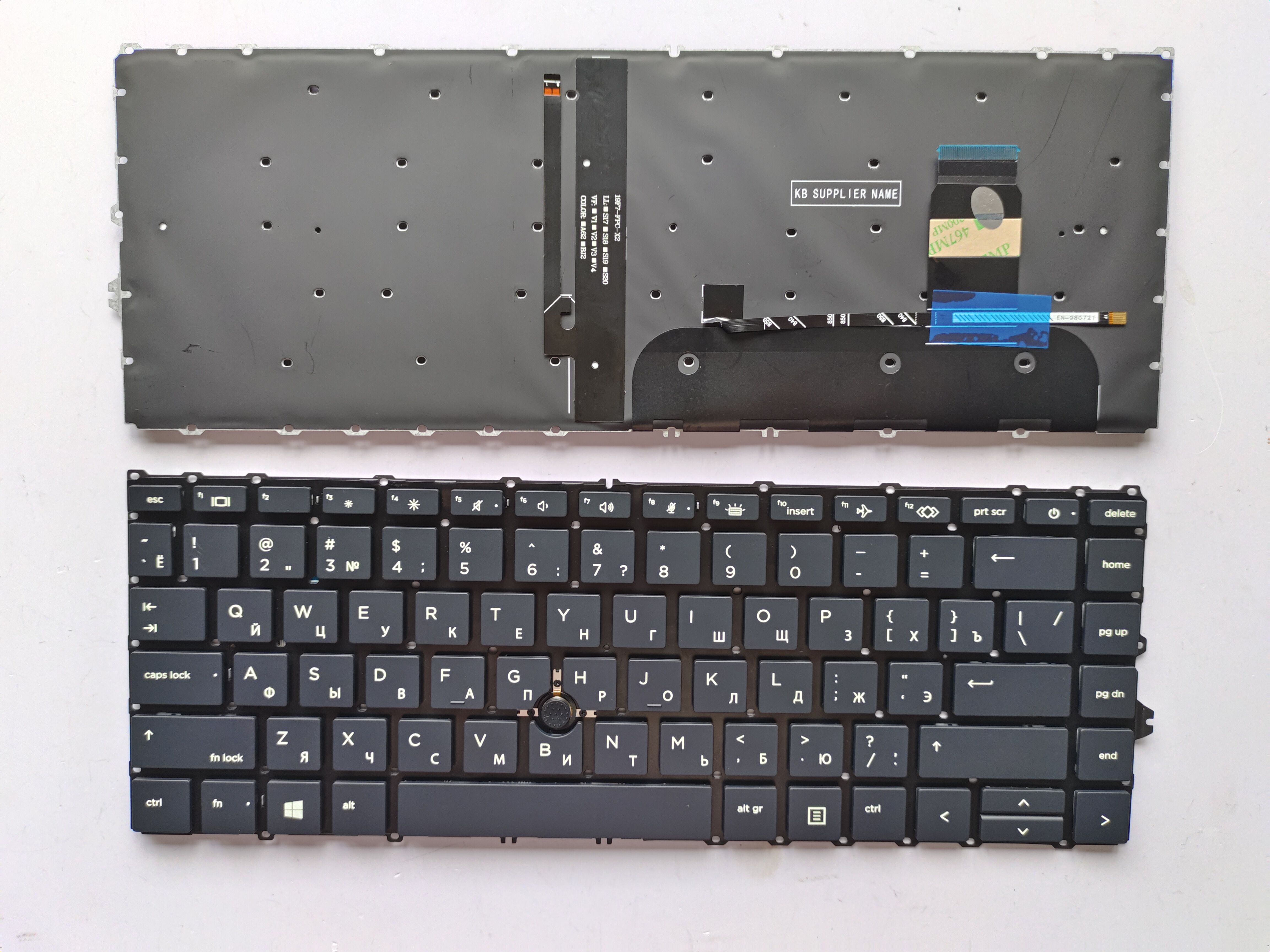 Picture of New Replacement Laptop Keyboard For HP 840G7/745G7/840G8/745G8/zbook firefly 14 G7 G8 BLACK With Point Backlit (OEM) RU Layout